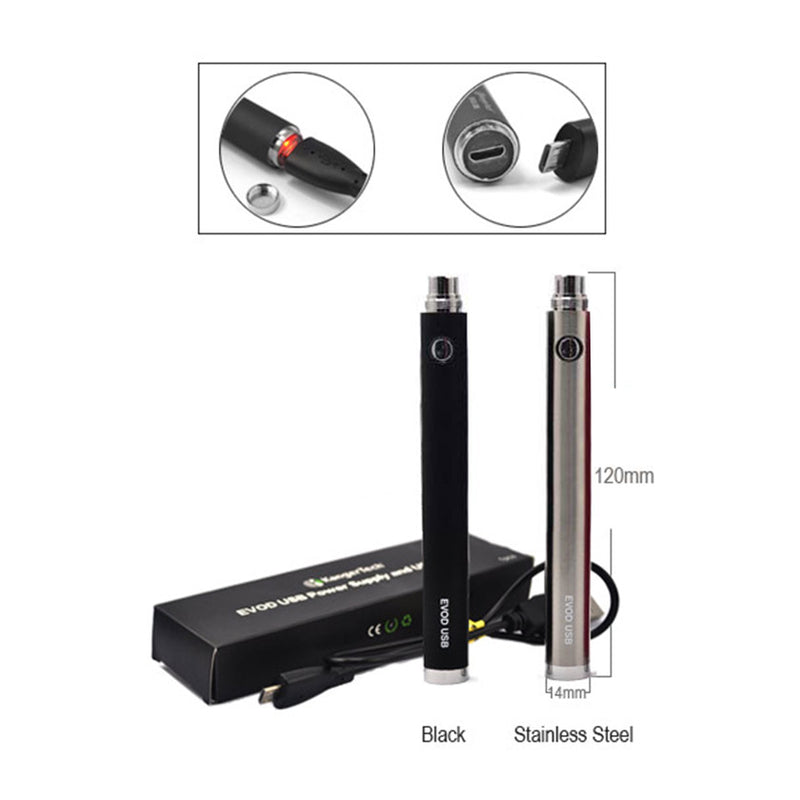 KangerTech - EVOD 1000mAh manual Passthrough with Micro USB Port