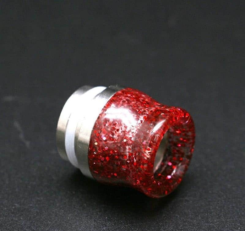 810 Epoxy Glitter Stainless Steel Drip Tip