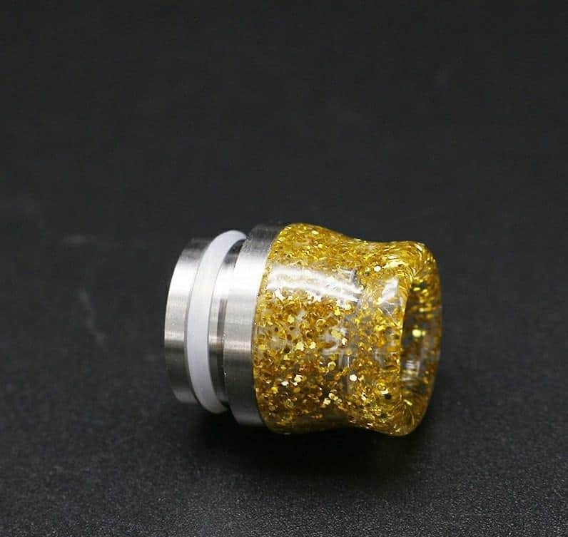 810 Epoxy Glitter Stainless Steel Drip Tip