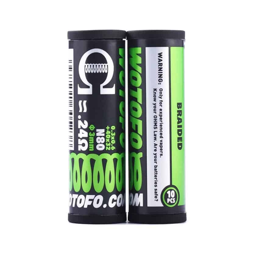 10pcs Wotofo Braided Prebuilt Coils