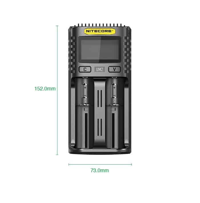 Nitecore UM2 2-slot Quick Charger