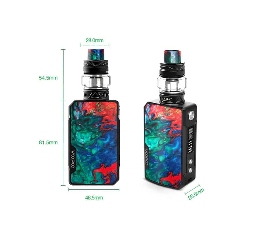 VOOPOO Drag Mini 117W TC Kit with UFORCE T2 4400mAh