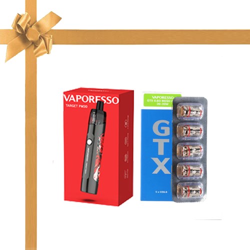 Vaporesso Target PM30 Kit + FREE GTX 0.6 Ohm Mesh Coil (5 Pack)