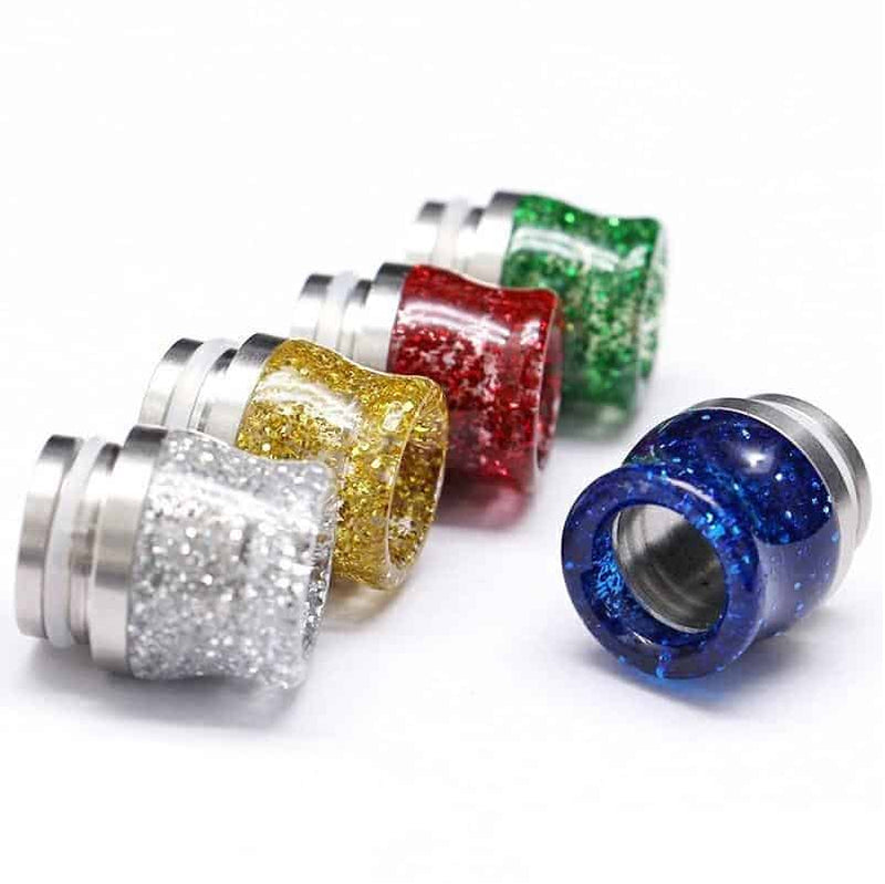 810 Epoxy Glitter Stainless Steel Drip Tip